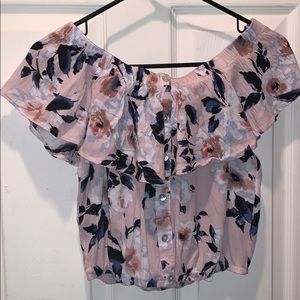 Off the Shoulder Crop Top